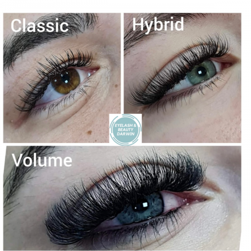 various eyelash extensions